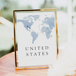 Convite Carmen Azul Onde No Número De Tabela Mundial