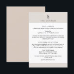 Convite Carmen Passport Style Monograma Detalhes de Casame<br><div class="desc">Este cartão de cerimônia de núpcias apresenta uma cor de fundo bege bege esticada, um monograma clássico simples e um formato temático de passaporte divertido. Isto vai perfeitamente para o convite de casamento do passaporte CARMEN, além do cartão de embarque RSVP. Edite facilmente o texto das suas direções, acomodações, etc....</div>