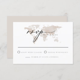 Convite Carmen - Viagem Watercolor Map Adventure RSVP