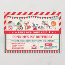 Carnaval Aniversário Festa de Animais do Circo Con