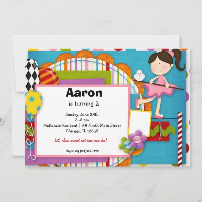 Convite Carnaval de Aniversário (Frente)