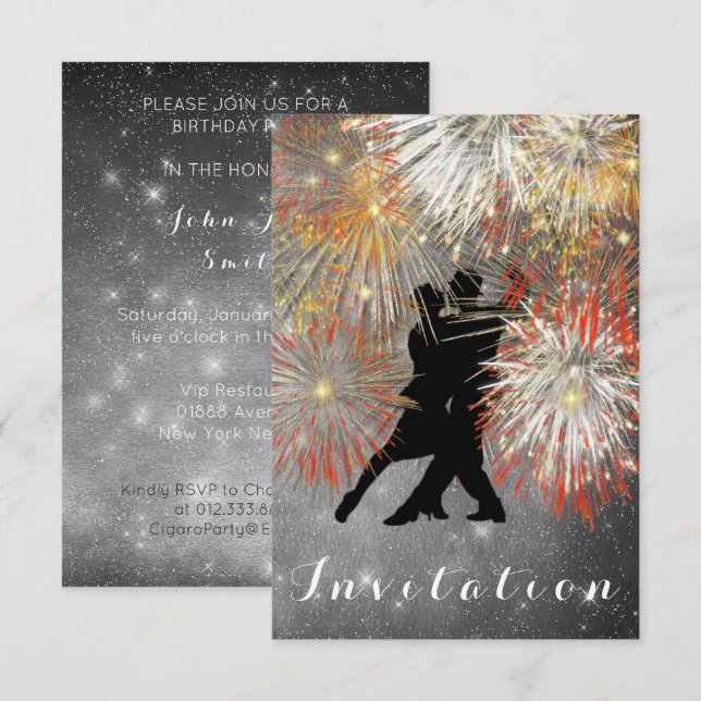 Convite Carnaval de Dança de Tango (Frente/Verso)