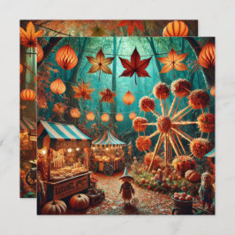 Convite Carnaval de outono Imprimível