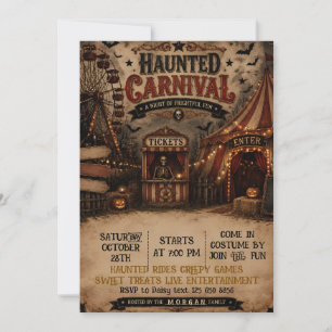 Convite Carnival Assustador