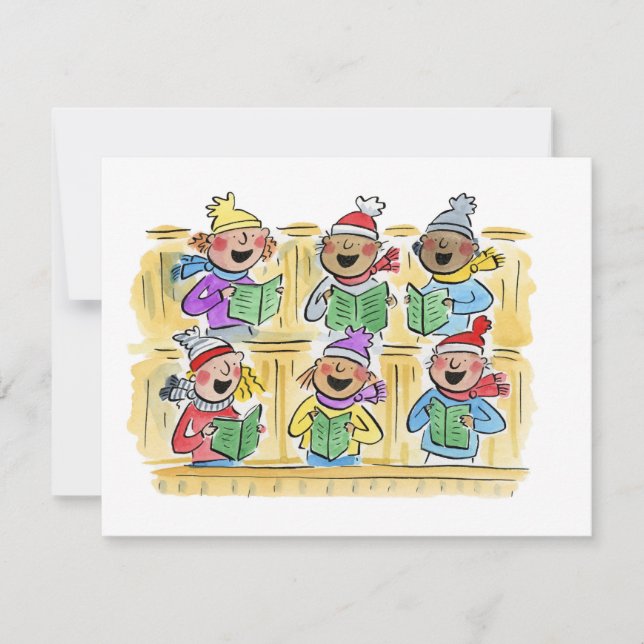 Convite Caroleiros de Natal (Frente)