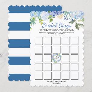 Convite Carolina Bloom Chá de panela Bingo Game