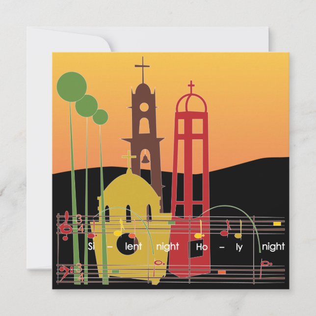 Convite Carols Silenciosos de Natal/Convite (Frente)