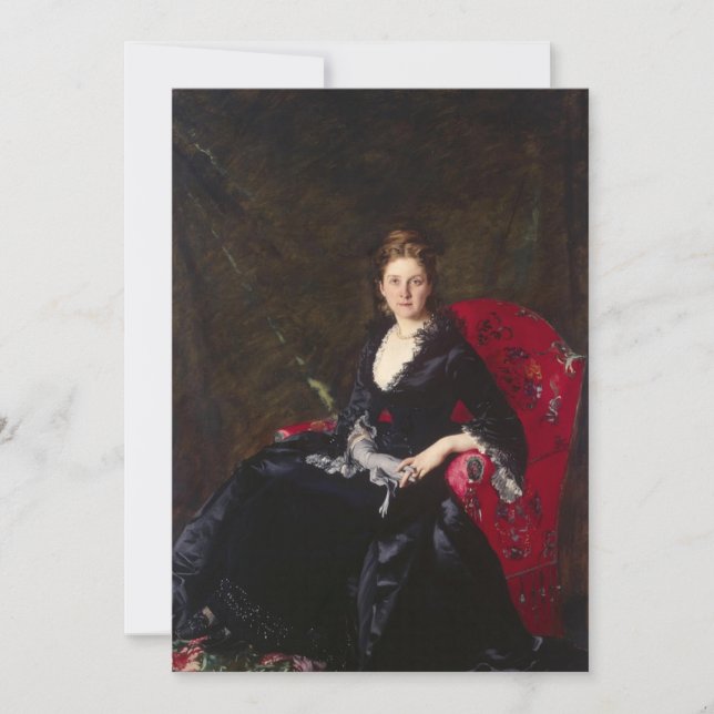Convite Carolus-Duran - Retrato de Nadezhda Polovtsova (Frente)