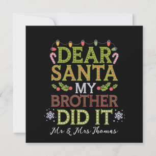 Convite Caros Papais noeis, Meu Irmão Fez Um Natal Engraça