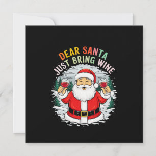 Convite Caros Papais noeis, Tragam Um Presente De Natal En