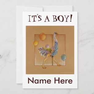 Convite - Carousel Ostrich