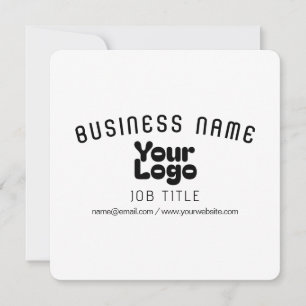 Convite Carregar Logotipo Branco & Preto (editável)