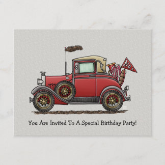 Convite Carro antigo bonito