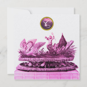 CONVITE CARRO DE CISNES COM BOLO DE NOIVA CASAMENTO NA PRA