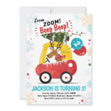 Carro de Natal Convidar Carro para Meninos Convida