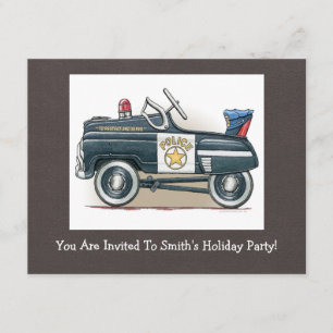 Convite Carro de Polícia Pedal