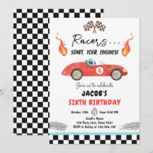 Carro Race Vermelho, Rapaz Curioso Aniversário