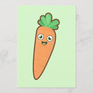 Convite Carrot de Kawaii