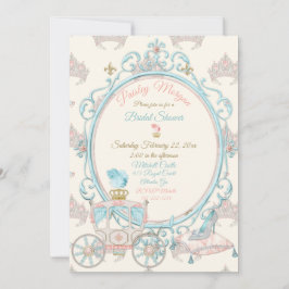 Convite Carruagem da Princesa Real Fairytala - Esmagadora 