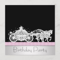 Carruagem de cavalo, Festa de aniversário preta, r