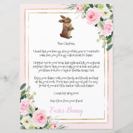 Convite Carta À Criança Do Coelho Da Páscoa