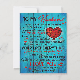 Convite Carta Ao Meu Marido   Adorável Ao Meu Marido Pres