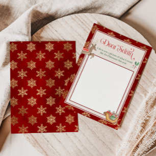 Convite Carta aos Papai noel. Desenhar a modelo de imagem
