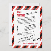 Carta DADA de Papais noeis O Sleigh Que Esqueceu