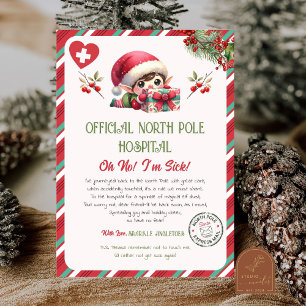 Convite Carta de Aviso de Recuperação do Elfo