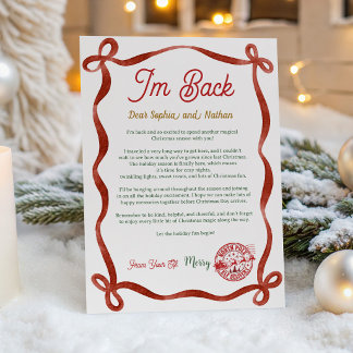 Convite Carta de Chegada do Elfo de Natal