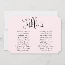 Convite Carta de lugares para casamento landscape blush. R
