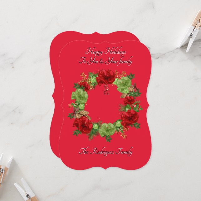 CONVITE CARTA DE NATAL BOTÂNICA BOHO (Frente/Verso In Situ)