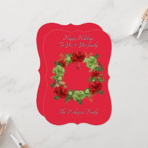 CONVITE CARTA DE NATAL BOTÂNICA BOHO