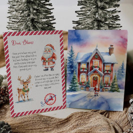 Convite Carta de Natal Papai Noel Pólo Norte
