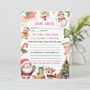 Convite Carta de Natal para Papai Noel