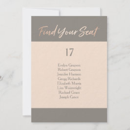 Convite Carta elegante do assento da folha do falso do