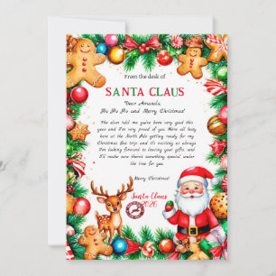 Convite Carta Mágica de Natal do Papai Noel