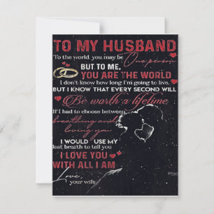 Convite Carta Para Meu Marido Presente Fofo