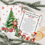 Convite Carta personalizada de Natal de Papais noeis e Elf<br><div class="desc">Carta personalizada de Papai Noel. Dê ao seu filho,  este ano,  uma carta especial e fofa de Papais noeis. Coleção: https://www.zazzle.com/collections/love_christmas_collection-119212194434211063</div>