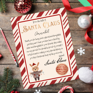 Convite Carta Personalizada de Papai Noel