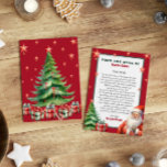 Convite Carta personalizada de Papai Noel<br><div class="desc">Carta personalizada de Papai Noel. Dê ao seu filho,  este ano,  uma carta especial e fofa de Papais noeis. Coleção: https://www.zazzle.com/collections/love_christmas_collection-119212194434211063</div>