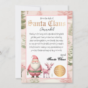 Convite Carta Personalizada de Papai Noel