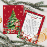 Convite Carta personalizada de Papais noeis e Elf<br><div class="desc">Carta personalizada de Papai Noel. Dê ao seu filho,  este ano,  uma carta especial e fofa de Papais noeis. Coleção: https://www.zazzle.com/collections/love_christmas_collection-119212194434211063</div>