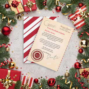 Convite Carta Personalizada de Santa Claus modelo