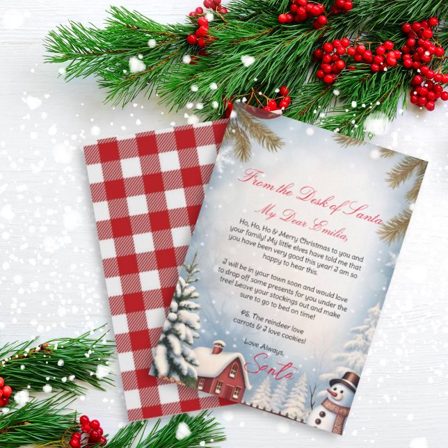 Convite Carta Personalizada de Santa Claus modelo (Criador carregado)