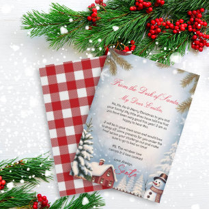Convite Carta Personalizada de Santa Claus modelo