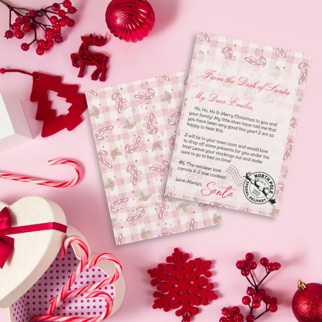 Convite Carta Personalizada de Santa Claus modelo (Criador carregado)