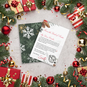Convite Carta Personalizada de Santa Claus modelo