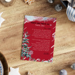 Convite Carta personalizada do Natal do Papai Noel<br><div class="desc">Carta personalizada de Papai Noel. Dê ao seu filho,  este ano,  uma carta especial e fofa de Papais noeis. Coleção: https://www.zazzle.com/collections/love_christmas_collection-119212194434211063</div>
