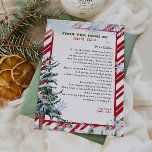 Convite Carta personalizada do Natal do Papai Noel<br><div class="desc">Carta personalizada de Santa Cláusula. Dê ao seu filho,  este ano,  uma carta especial e fofa de Papais noeis. Coleção: https://www.zazzle.com/collections/love_christmas_collection-119212194434211063</div>